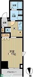 KDXレジデンス東新宿 1Kの間取図画像
