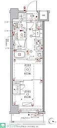 クレイシアIDZ幡ヶ谷 1DKの間取図画像