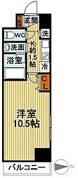 レガーロ御茶ノ水1 1Kの間取図画像