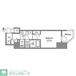 GRANPASEO本郷三丁目 1Kの間取図画像