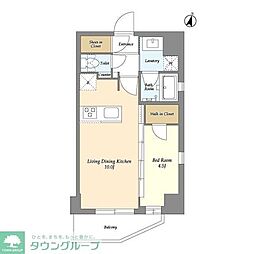 AIFLAT阿佐ヶ谷 1LDKの間取図画像