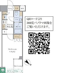 BrilliaistSENDAGAYA 1Kの間取図画像