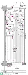 ガーラ・ヒルズ新宿 1Kの間取図画像
