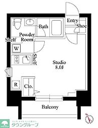 GRANPASEO新大塚 ワンルームの間取図画像