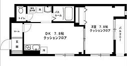 カーサカルム 1DKの間取図画像