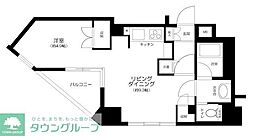 ヴィア・シテラ・新宿 1LDKの間取図画像