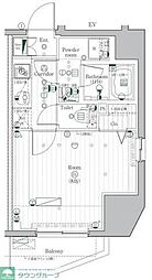 PREMIUMCUBE駒込 1Kの間取図画像