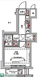 ハーモニーレジデンス山手大塚#002 1Kの間取図画像