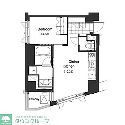 PRIMEURBAN本駒込 1LDKの間取図画像