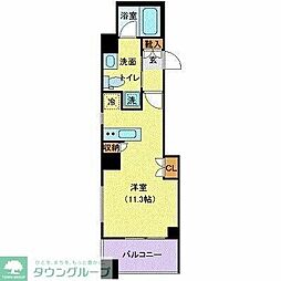 メゾンビスタ渋谷宇田川 ワンルームの間取図画像