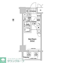 コンフォリア春日富坂 1Kの間取図画像