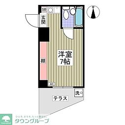 アイ.エヌ.ジー.笹塚 ワンルームの間取図画像