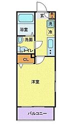 ＣＩＴＹ　ＳＰＩＲＥ西新宿 3階1Kの間取り