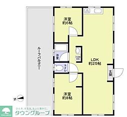 モデラート 2LDKの間取図画像