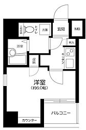 アイル池袋NORTH・弐番館 304 3階1Kの間取り