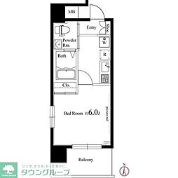 Ｇ・コンフォート大山山手通り 10階1Kの間取り