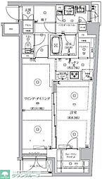 GENOVIA北池袋skygarden 5階1LDKの間取り