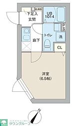 レピュア三ノ輪レジデンスII 2階1Kの間取り