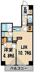 ＪＭＦレジデンス赤羽志茂 3階1LDKの間取り