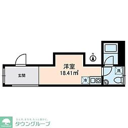 ＫＯＳＴＩＣ　ＭＩＮＯＷＡ 4階ワンルームの間取り