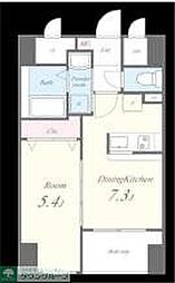 ペイサージュ文京 3階1DKの間取り