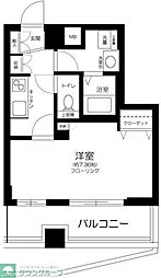 エスコート音羽 5階1Kの間取り