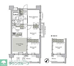 ParkCube西ヶ原STAGE 3LDKの間取図画像