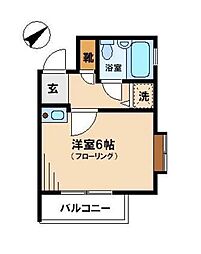 ライオンズマンション駒込第7 ワンルームの間取図画像