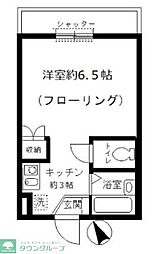 ハイムミユキ 1Kの間取図画像