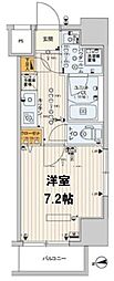 SKYCOURT上野稲荷町 1Kの間取図画像