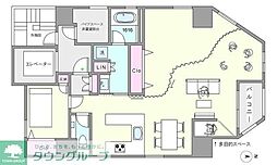 アーバングリーン 1SLDKの間取図画像
