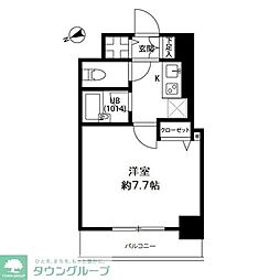 プレール・ドゥーク文京白山 1Kの間取図画像