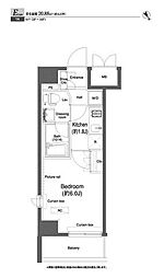 プラウドフラット小石川 1Kの間取図画像