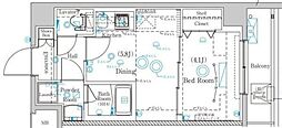 ラフィスタ志村坂上 1DKの間取図画像