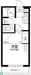 ジュネス33 1Kの間取図画像