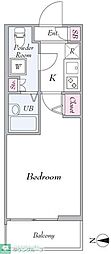 スカイコート文京小石川5 1Kの間取図画像