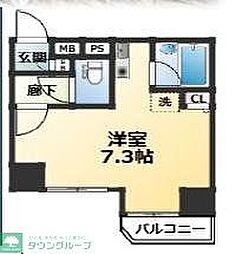 メインステージ本駒込駅前 1Kの間取図画像