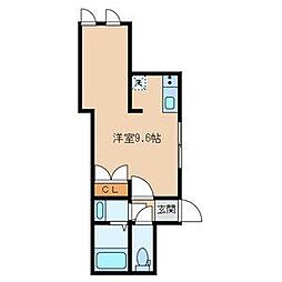 Creer白山 ワンルームの間取図画像