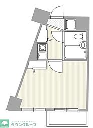 日神パレス立石第2 1Kの間取図画像