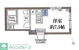 CITYGATE上野入谷 ワンルームの間取図画像