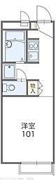 レオパレス鷺沼 1Kの間取図画像