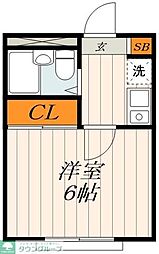 ホワイトアイランド浅草 1Kの間取図画像