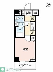 ジェノヴィア堀切菖蒲園 1Kの間取図画像