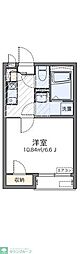 LEONEXTCHACHA 1Kの間取図画像