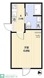 Aven 京成小岩 1Kの間取図画像