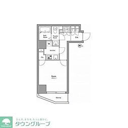 レオーネ金町 1Kの間取図画像