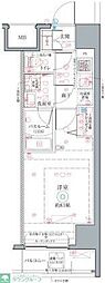 CREVISTAお花茶屋 1Kの間取図画像