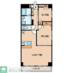 サンコーレジデンス 1SLDKの間取図画像