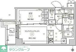 グラシアプレイス錦糸町 1LDKの間取図画像