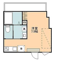 LOCUS亀有 ワンルームの間取図画像